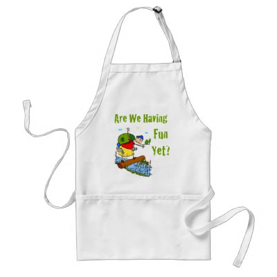 Are We Having Fun Yet? Apron by rjvstudios