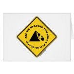 Are We Heading Towards A Fiscal Cliff? (Econ Sign) Greeting Cards