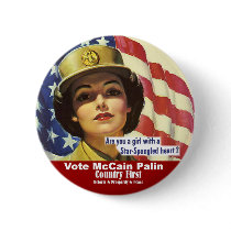 Are you a girl with a star spangled heart? Button by sarahpalintees Are you a girl with a star spangled heart? Button