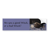 Are you a good Witch, or a bad Witch? bumper stickers