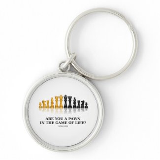 Are You A Pawn In The Game Of Life? (Chess Humor) keychain