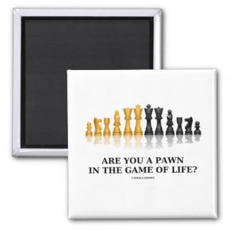 Are You A Pawn In The Game Of Life? (Chess Humor) Refrigerator Magnet