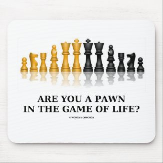 Are You A Pawn In The Game Of Life? (Chess Humor) mousepad