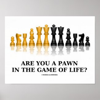 Are You A Pawn In The Game Of Life? (Chess Humor) Print