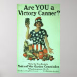 "Are You a Victory Canner?" Poster
