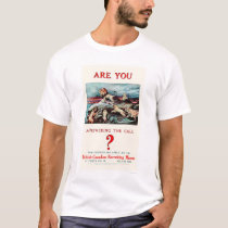 Are you Answering the Call? (US02111) t-shirts