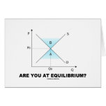 Are You At Equilibrium? (Supply-And-Demand Curve) Cards