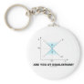 Are You At Equilibrium? (Supply-And-Demand Curve) Key Chains