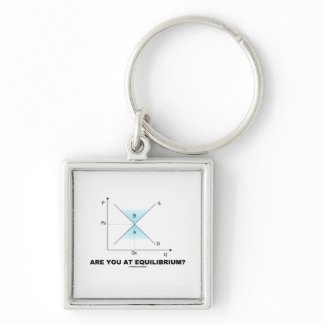 Are You At Equilibrium? (Supply-And-Demand Curve) keychain