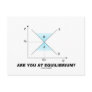 Are You At Equilibrium? (Supply-And-Demand Curve) Post Card