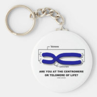 Are You At The Centromere Or Telomere Of Life? Basic Round Button Keychain