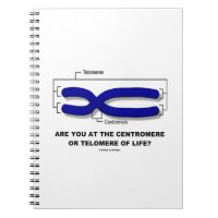 Are You At The Centromere Or Telomere Of Life? Spiral Note Book