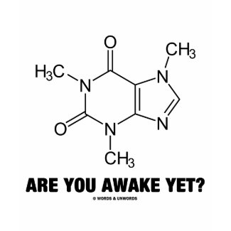 Are You Awake Yet? (Caffeine Molecule Attitude) shirt