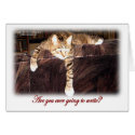 "Are you ever going to write?" card