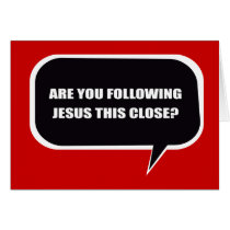 ARE YOU FOLLOWING JESUS THIS CLOSE CARD