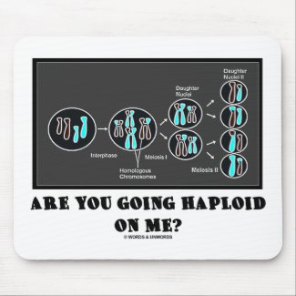 Are You Going Haploid On Me? (Meiosis Humor) mousepad