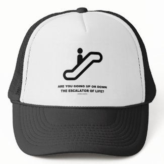 Are You Going Up Or Down The Escalator Of Life? hat