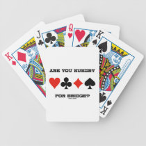 Are You Hungry For Bridge? (Four Card Suits) Card Deck