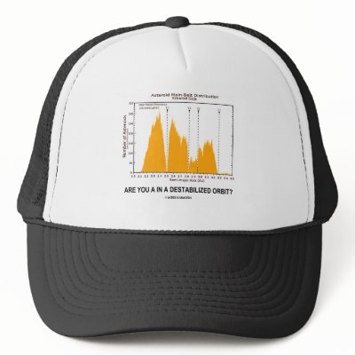 Are You In A Destabilized Orbit? (Kirkwood Gaps) Trucker Hat by wordsunwords