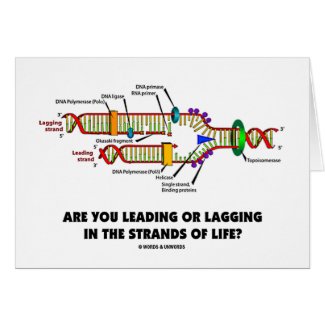 Are You Leading Or Lagging In The Strands Of Life? card