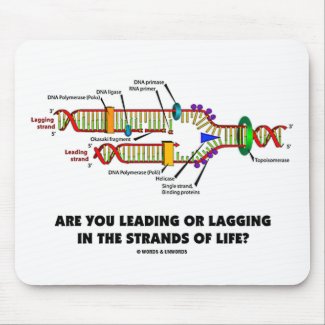 Are You Leading Or Lagging In The Strands Of Life? mousepad