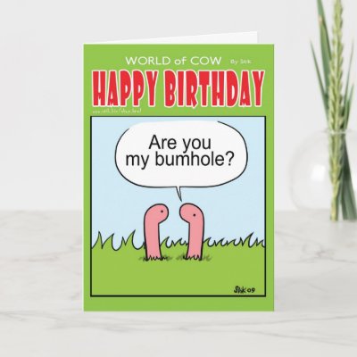 Are you my Bum Hole Greeting Card by StiKtoonz