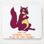 Are you naturally stupid or do you take lessons? mousepad