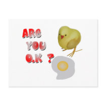 Are you o.k ? postcard