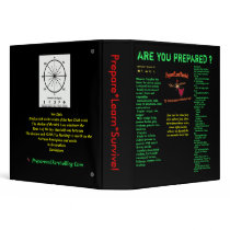Are you prepared? Disaster List Note Book V2 Vinyl Binders