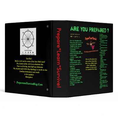 Are you prepared? Disaster List Note Book V2 Vinyl Binders by captain34