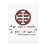 are you ready to get serious? postcards