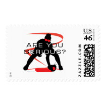 Are you serious Red Fielder Softball postage