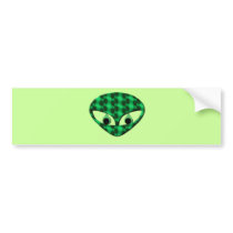 Area 51 Alien Bumper Sticker