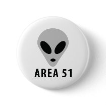 area 51 - alien head button