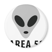 area 51 - alien head magnets