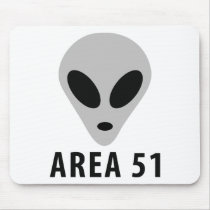 area 51 - alien head mouse mats