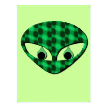 Area 51 Alien Postcard