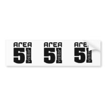 Area 51 Alien Visitor Bumper Stickers