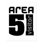 Area 51 Alien Visitor Postcard