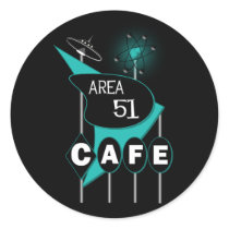 Area 51 Cafe Stickers