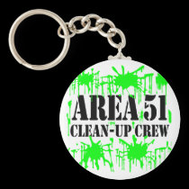 Area 51 Clean-Up Crew keychains