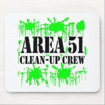 Area 51 Clean-Up Crew mousepads