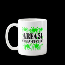 Area 51 Clean-Up Crew mugs