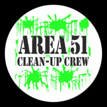 Area 51 Clean-Up Crew stickers
