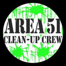 Area 51 Clean-Up Crew stickers