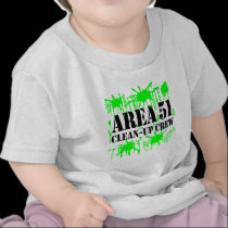 Area 51 Clean-Up Crew t-shirts