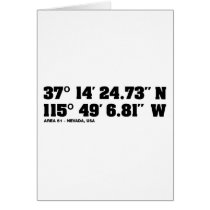 AREA 51 - coordinates Cards