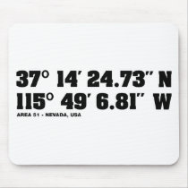 AREA 51 - coordinates Mouse Mat