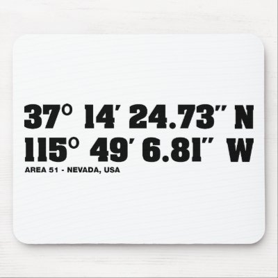 AREA 51 - coordinates Mouse Mat by hardcore07