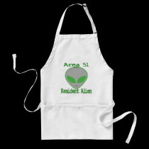 Area 51 Resident Alien aprons